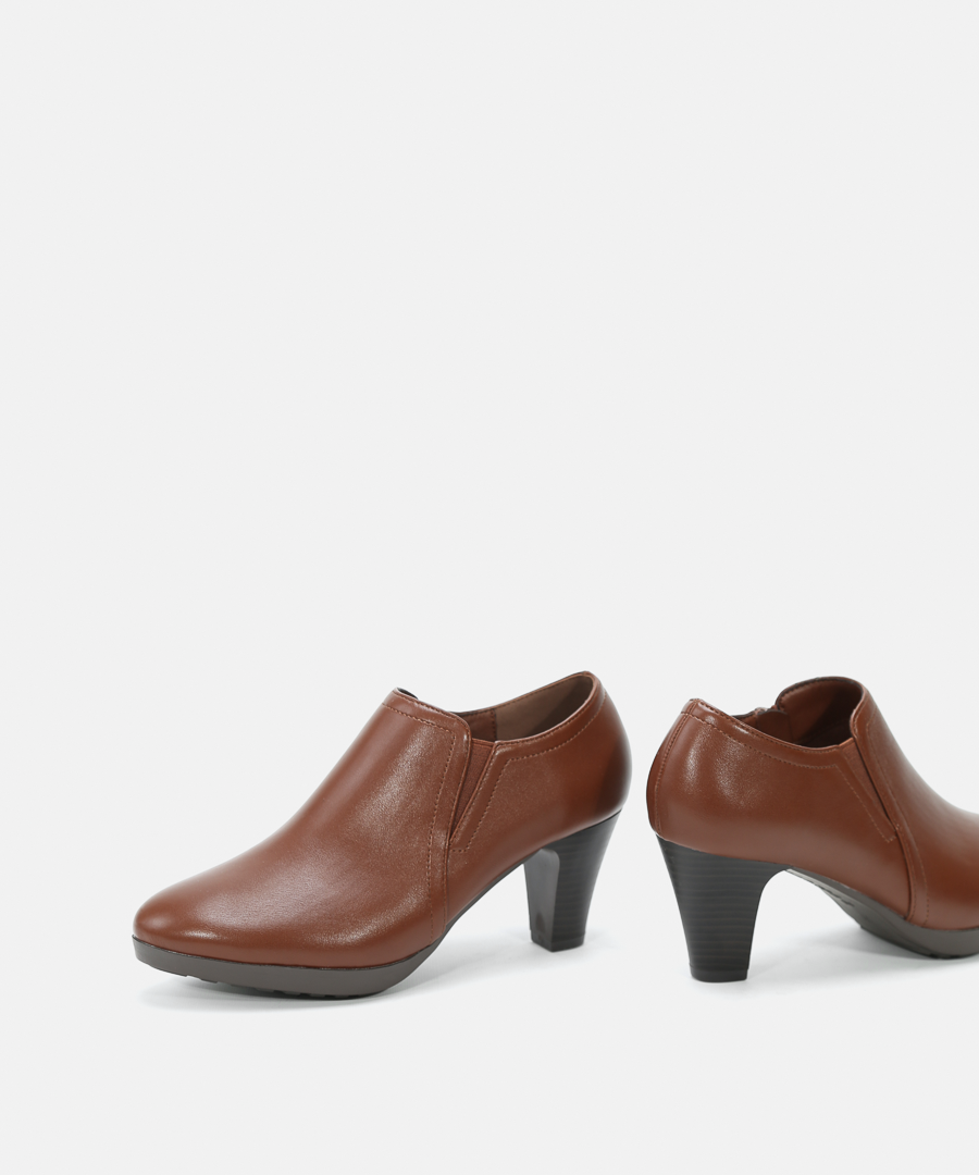 Zapatos tobilleros tacón ancho image number null